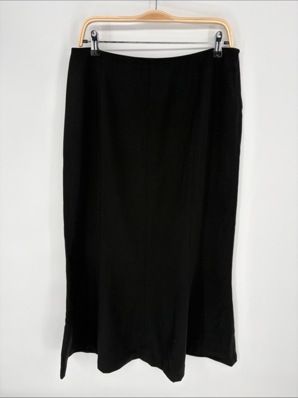 🚢 Jones New York wool vintage Black Maxi Skirt mermaid